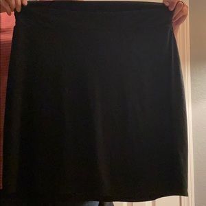Women’s knee length black skirt